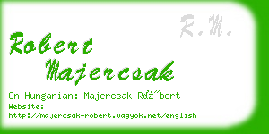 robert majercsak business card